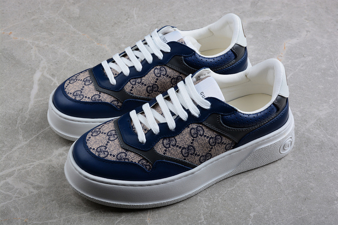 Chanel [GU*CCI SCREENER GG HIGH-TOP SNEAKER NAVY BLUE/KHAKI/DARK GREY]-[WOMAN:35-39]-[MAN:40-44] - Image 10