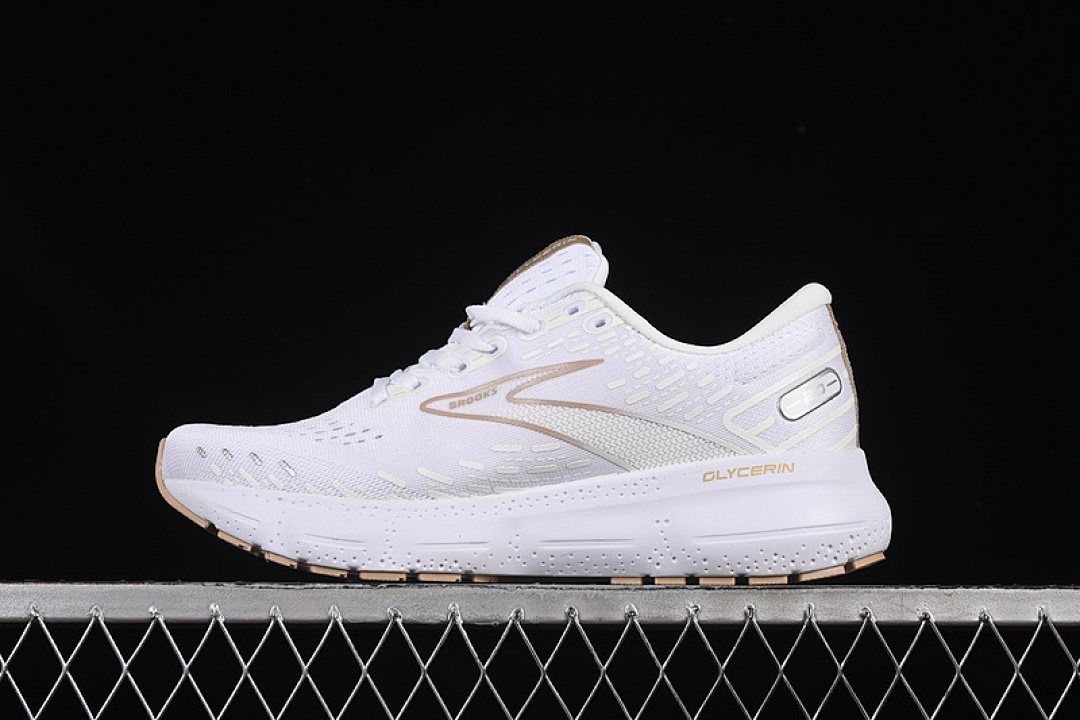 BROOKS GLYCERIN 20 WHITE/BROWN · 1103691D122, photo 1