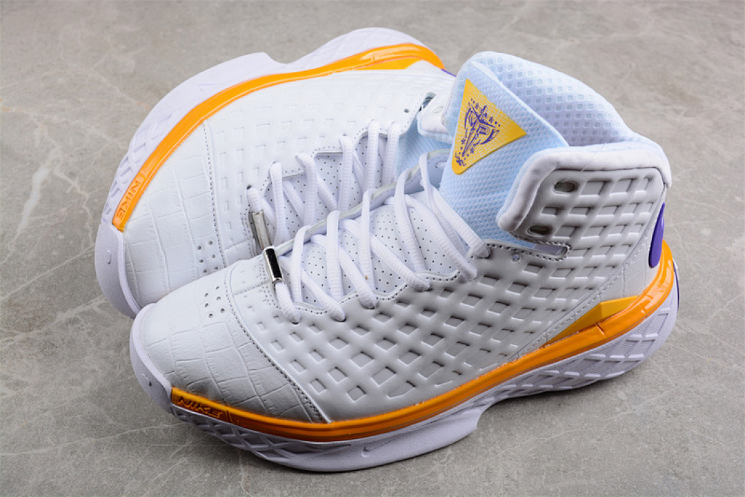 Nike [318695-151]-[ZOOM KOBE III 3 SL PROTRO MVP WHITE/GOLD/PURPLE]-[MAN:40-46] - Image 11