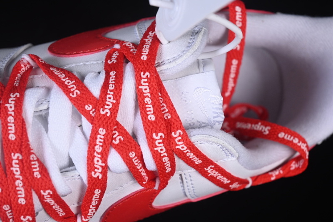 Nike [UP9225-101]-[AIR FORCE 1 07 LOW CASUAL SNEAKERS WHITE/RED]-[WOMAN:36-39]-[MAN:40-45] - Image 8