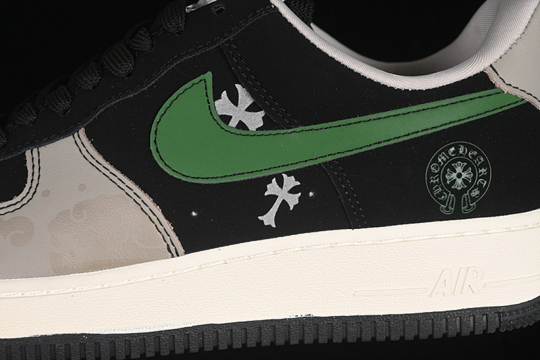 Nike [KK1988-074]-[AIR FORCE 1 07 LOW WHITE/GREY/BLACK/GREEN]-[WOMAN:36-39]-[MAN:40-45] - Image 8