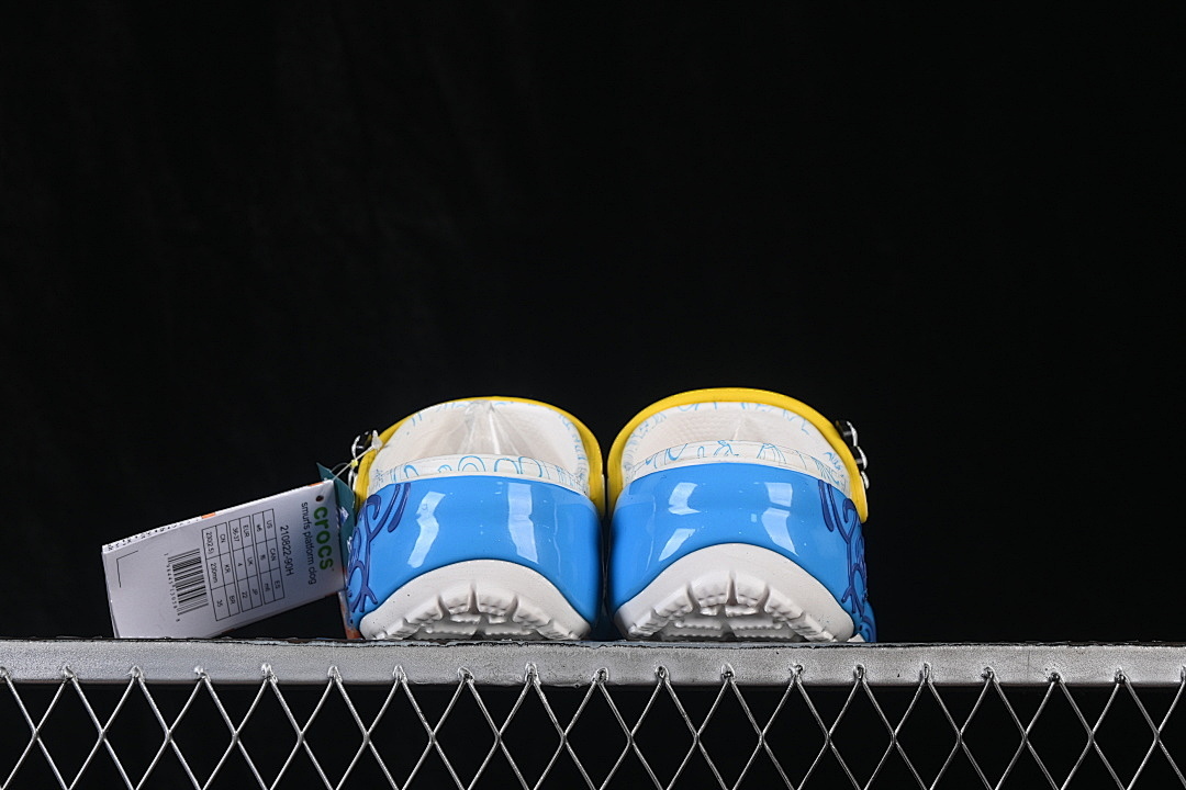 Crocs [ROUND-TOED THICK-SOLED SLIPPERS WHITE/YELLOW/BLUE]-[WOMAN:34-39]-[MAN:40] - Image 8