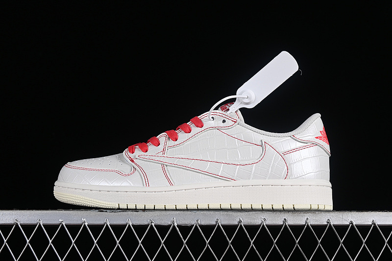 Jordan TRAVIS SCOTT AIR Jordan 1 LOW OG WHITE/RED · DM7866-601, photo 1