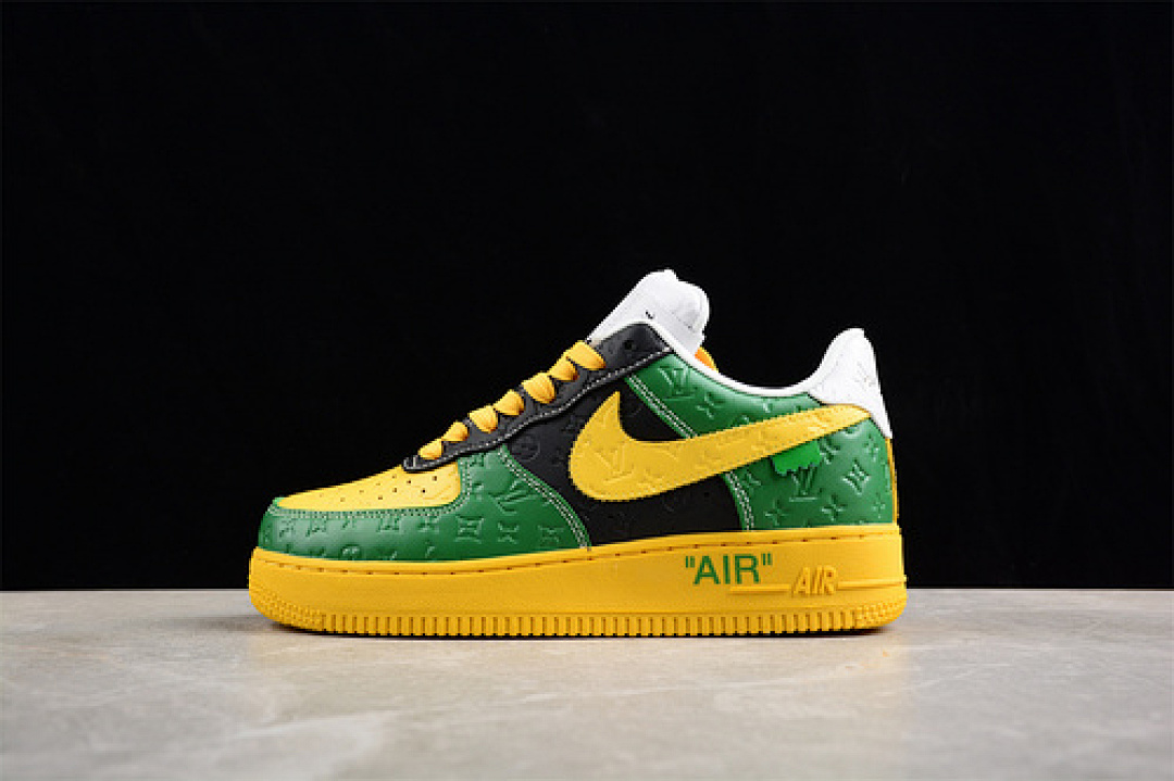 Nike Nike [AIR FORCE 1 07 LOW WHITE/BLACK/YELLOW/GREEN]-[WOMAN:36-39]-[MAN:40-47.5], photo 1