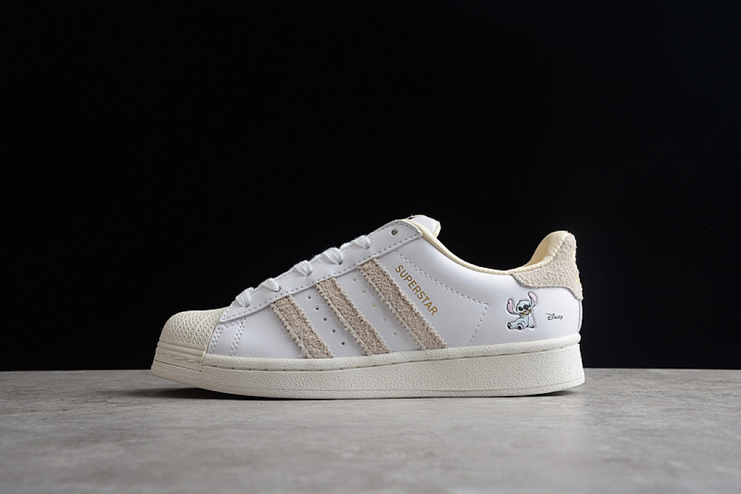 Unbranded [HQ6356]-[SUPERSTAR LILO & STITCH CLOUD WHITE/CLOUD WHITE/BEIGE]-[WOMAN:36-39]-[MAN:40-45], photo 1