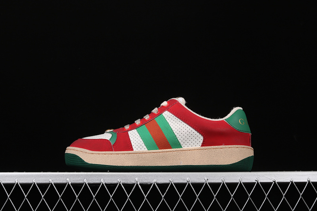 Gucci Gucci [ ACE EMBROIDERED LOW-TOP SNEAKER GREEN/RED/WHITE]-[UNISEX:35-44], photo 1