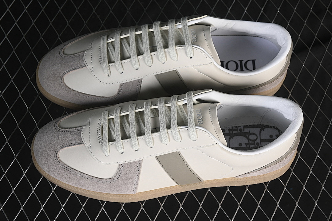Dior [LOW-TOP DERBY SHOES WHITE/GREY/WHITE]-[WOMAN:39]-[MAN:40-45] - Image 11