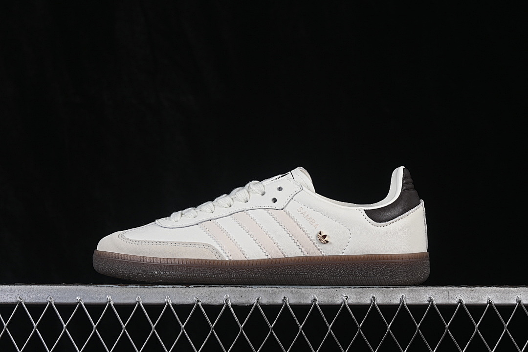 Adidas [IH6628]-[SAMBA OG SNEAKERS OFF WHITE/WONDER WHITE/AURORA COFFEE]-[WOMAN:35-39]-[MAN:40-45], photo 1