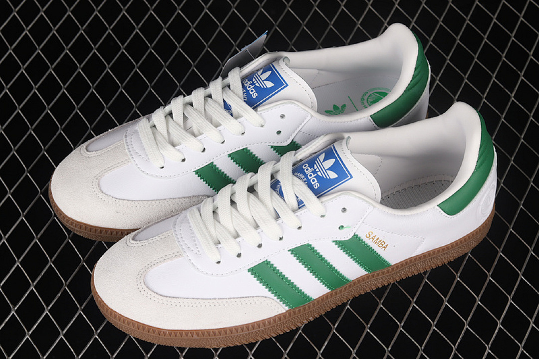Adidas [EF6552]-[SAMBA OG SHOES FOOTWEAR WHITE/GREEN/BROWN]-[MAN:39-45] - Image 11