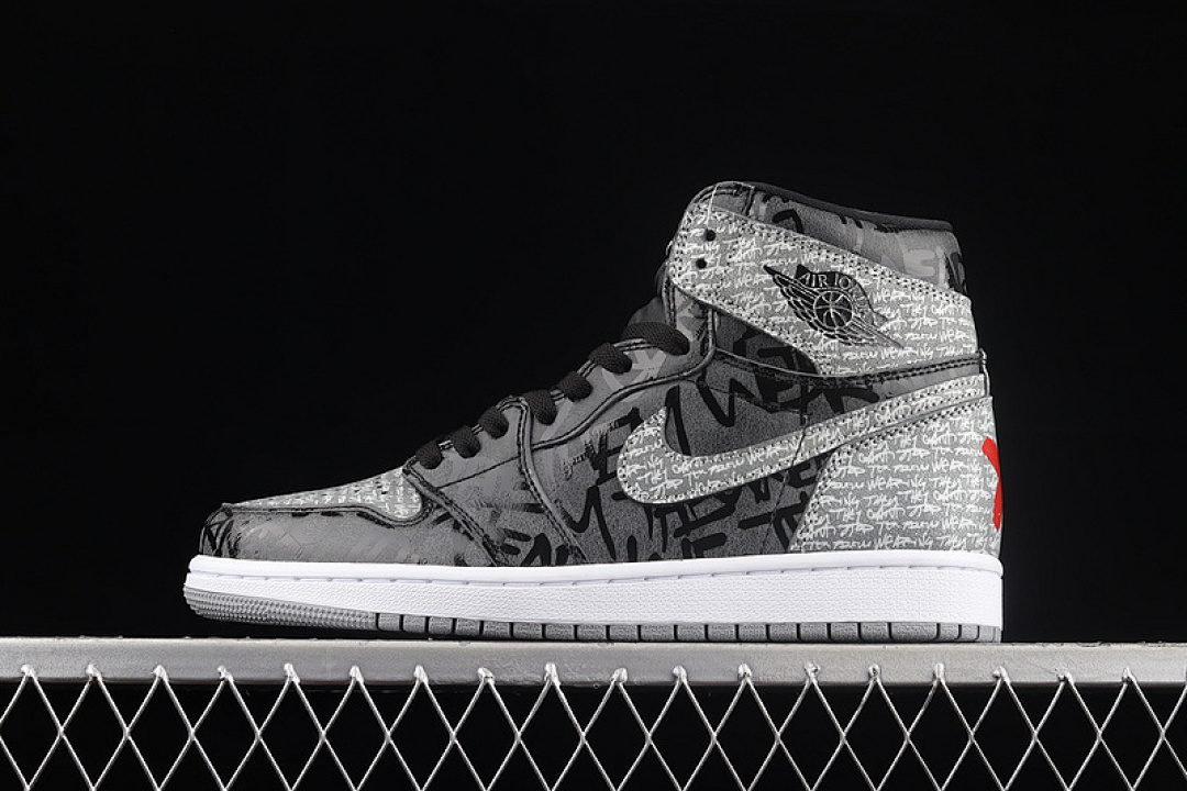 Jordan [555088-036]-[AIR JORDAN 1 HIGH OG REBELLIONAIRE BLACK/WHITE/GREY]-[WOMAN:36-39]-[MAN:40-47.5], photo 1