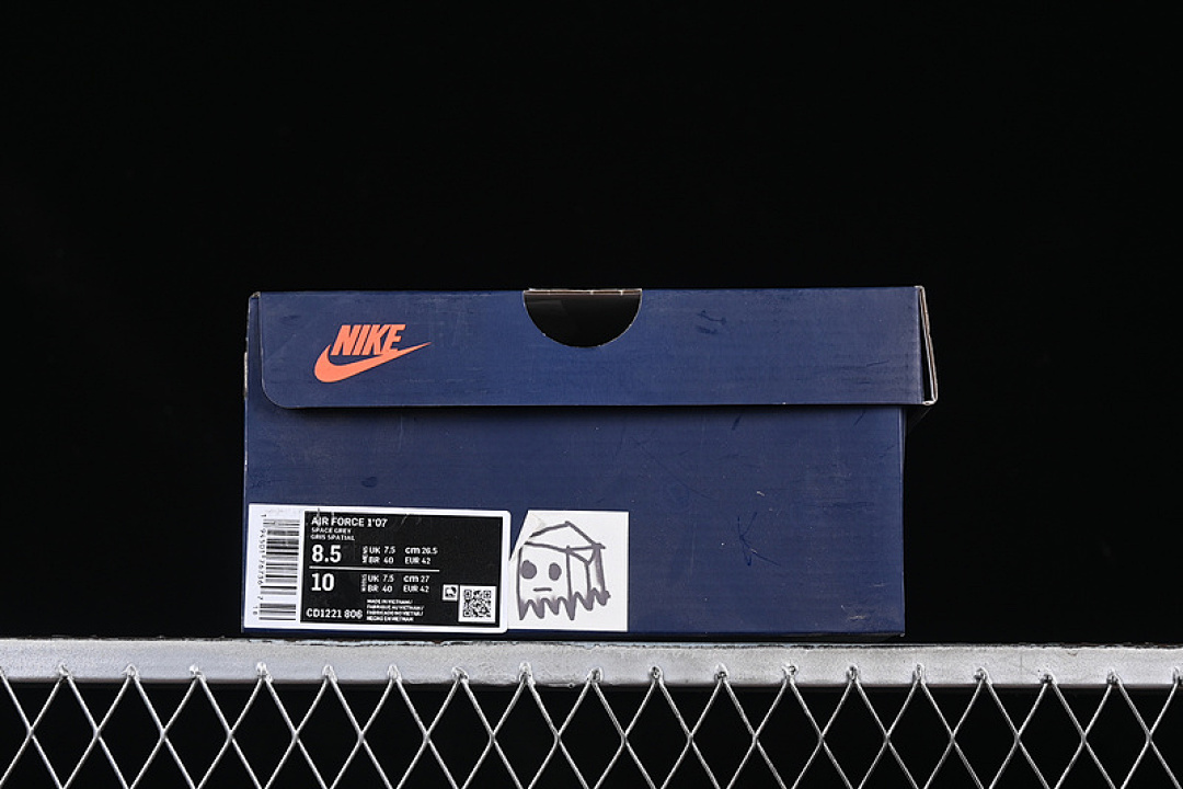 Nike [CD1221-806]-[AIR FORCE 1 07 LOW Box Ghost GREY/BLACK]-[WOMAN:36-39]-[MAN:40-45] - Image 12