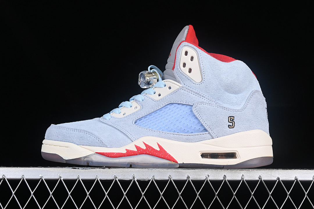 Jordan [CI1899-400]-[TROPHY ROOM IR JORDAN 5 ICE BLUE BLUE/SAIL-METALLIC GOLD-UNIVERSITY (RED]), photo 1