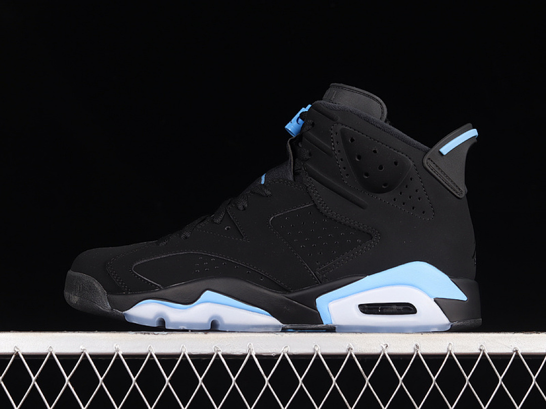 Jordan AIR Jordan 6 RETRO UNC BLACK/UNIVERSITY BLUE · 384664-006, photo 1