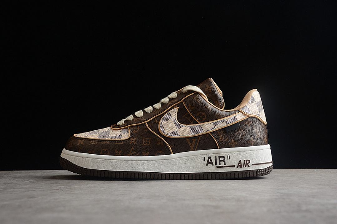 Nike [L*V X AIR FORCE 1 LOW 07 BROWN/BROWN/WHITE]-[MAN:38-45], photo 1