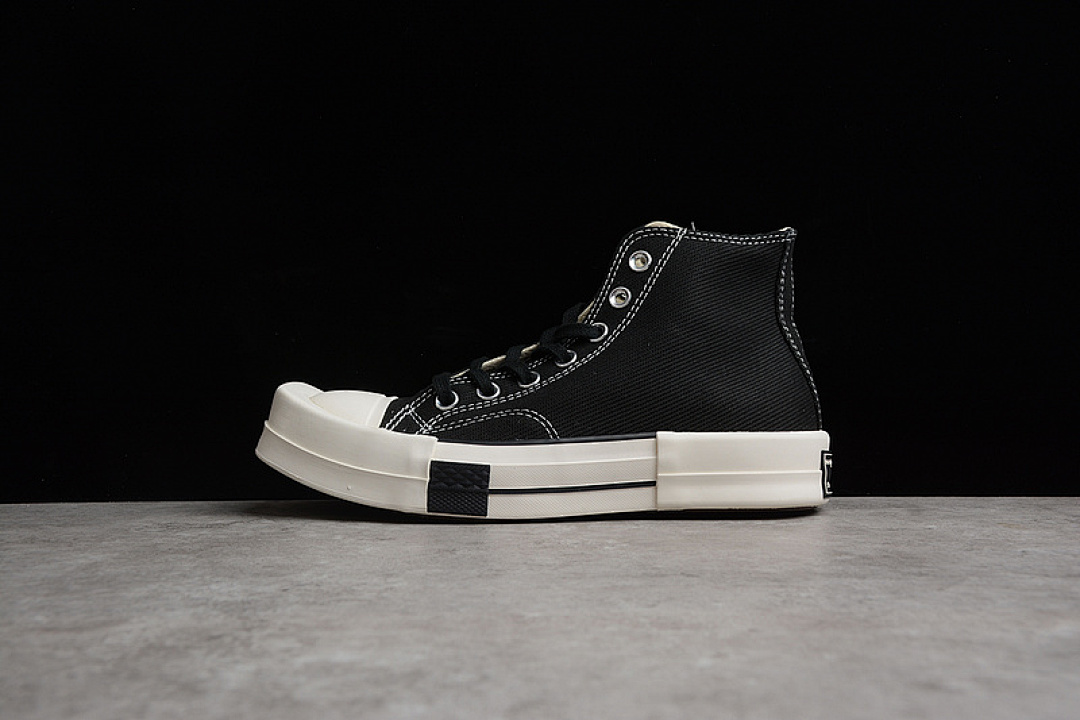 Converse [172344C]-[RICK OWENS X TURBODRK CHUCK TAYLOR ALL-STAR 70S HIGH BLACK/BLACK/WHITE], photo 1