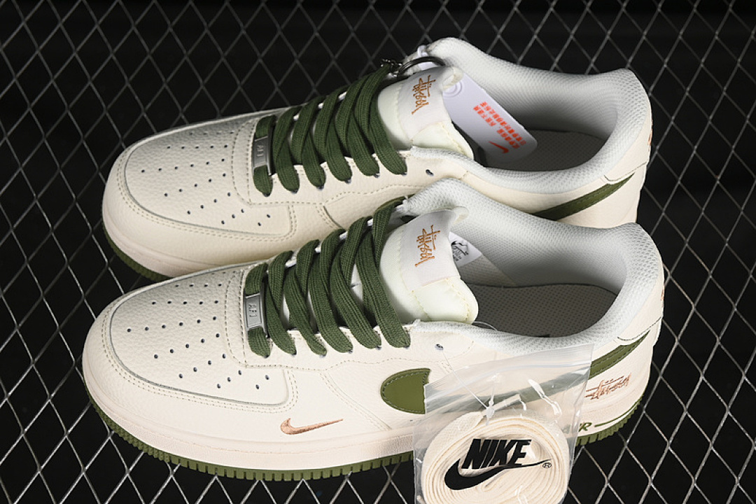 Nike [XX3168-151]-[AIR FORCE 1 07 LOW GREEN/GOLD/WHITE]-[WOMAN:36-39]-[MAN:40-45] - Image 11