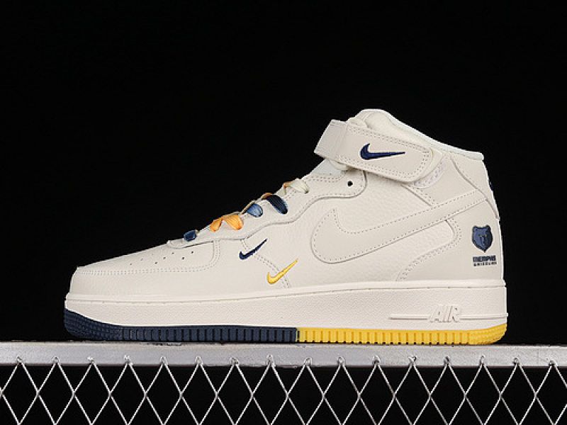 Nike Nike AIR FORCE 1 07 MID YELLOW/BLUE · ML5369-215, photo 1