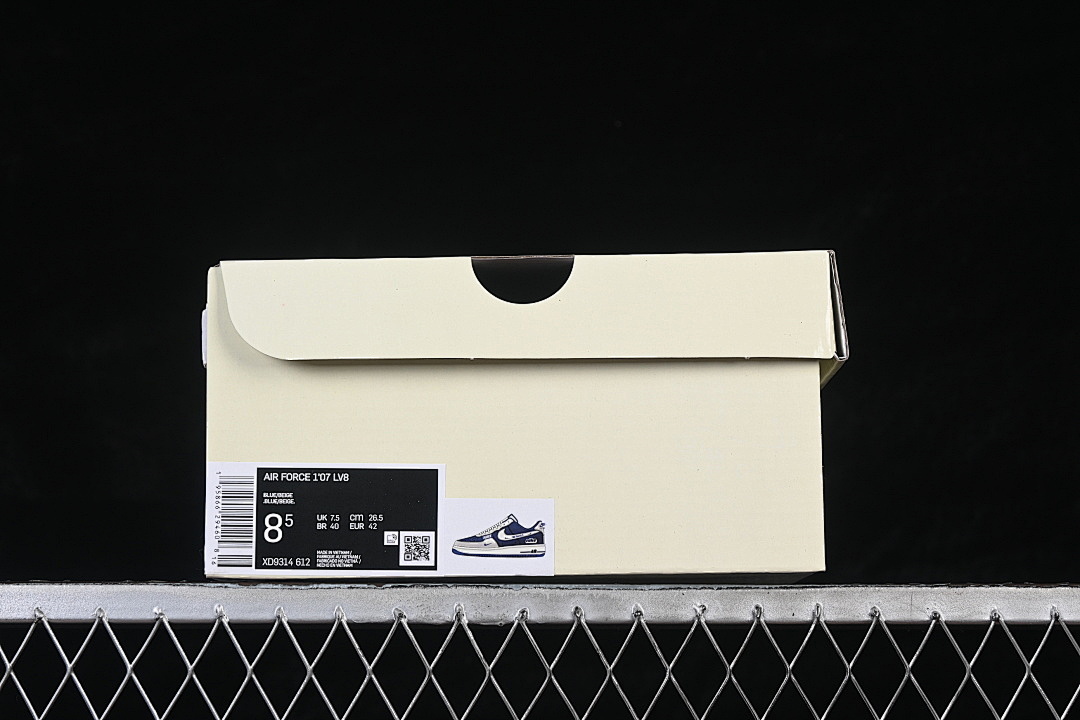 Nike [XD9314-612]-[AIR FORCE 1 07 LOW CASUAL SNEAKERS NAVY BLUE/WHITE]-[WOMAN:36-39]-[MAN:40-45] - Image 11