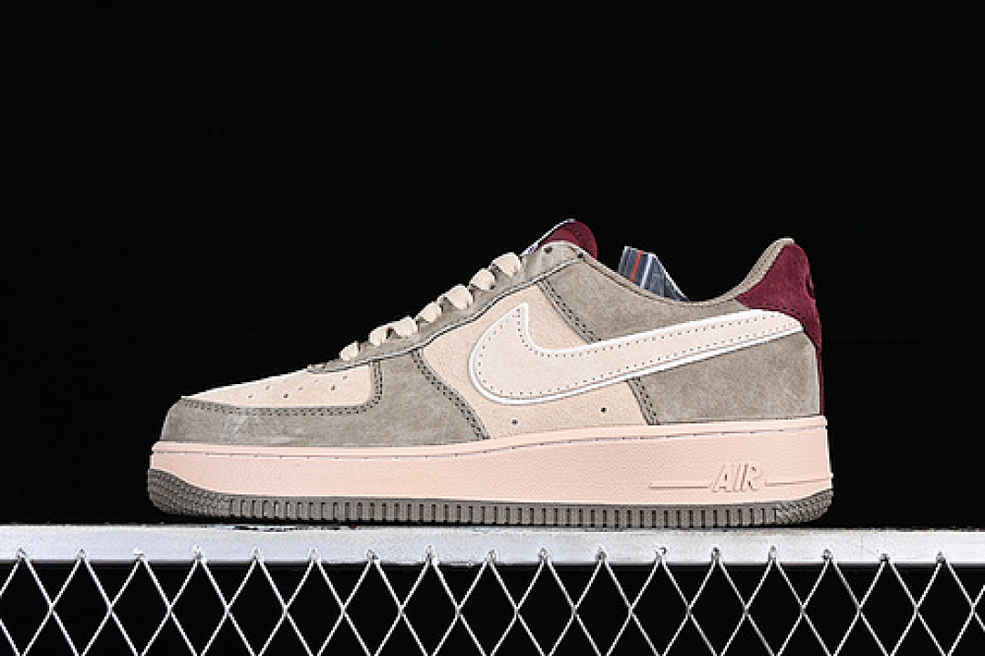 Nike [AV0383-229]-[AIR FORCE 1 LOW GREY/BROWN/RED]-[WOMAN:36-39]-[MAN:40-45], photo 1