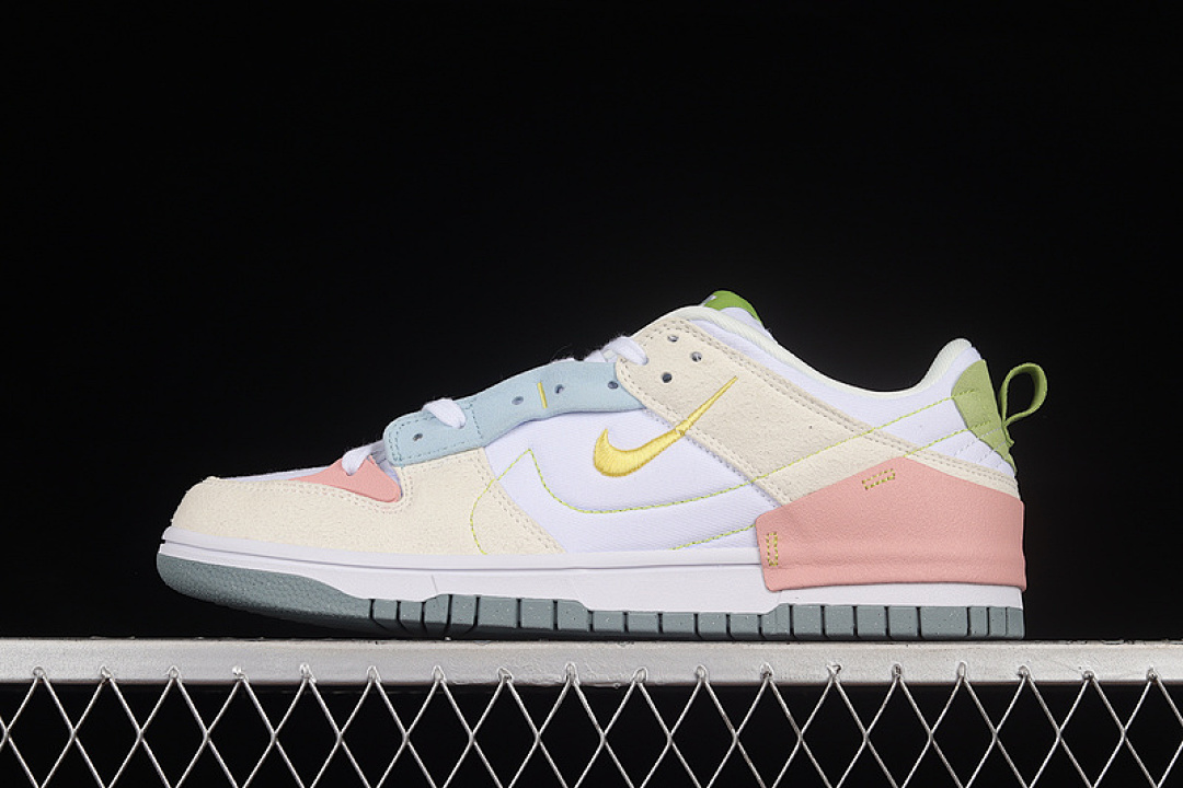 Unbranded [DV3457-100]-[WMNS DUNK LOW DISRUPT 2 'EASTER'WHITE/TAN-ORANGE]-[UNISEX:36-45], photo 1