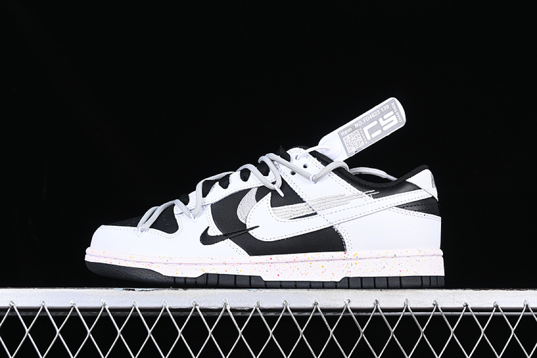 Nike DUNK LOW MULTI COLOR WHITE/BLACK · FD4623-139, photo 1