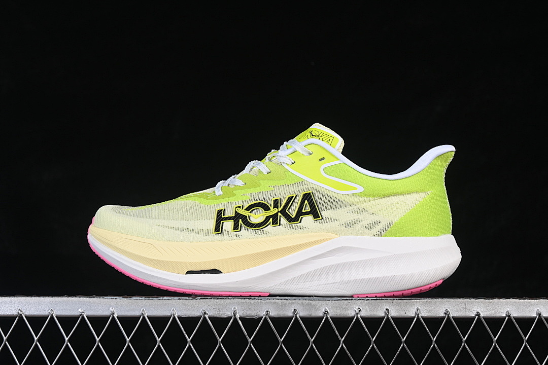 Hoka [1168724 SNLG]-[HOKA U ROCKET X 3 GREEN/YELLOW/WHITE/PINK]-[WOMAN:36-39]-[MAN:40-45], photo 1
