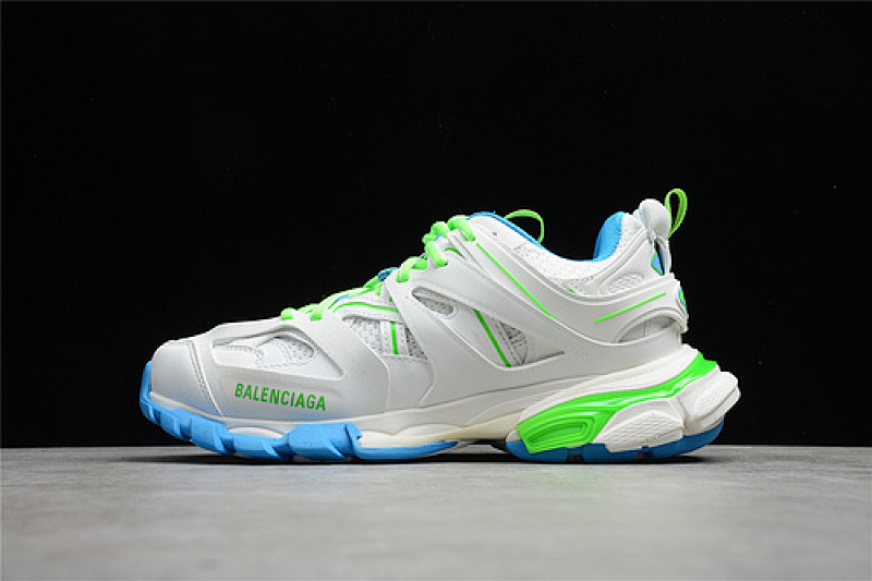 Balenciaga TRACK 3.0 SNEAKER WHITE/BLUE/GREEN · 542023-W2BC3-0285, photo 1