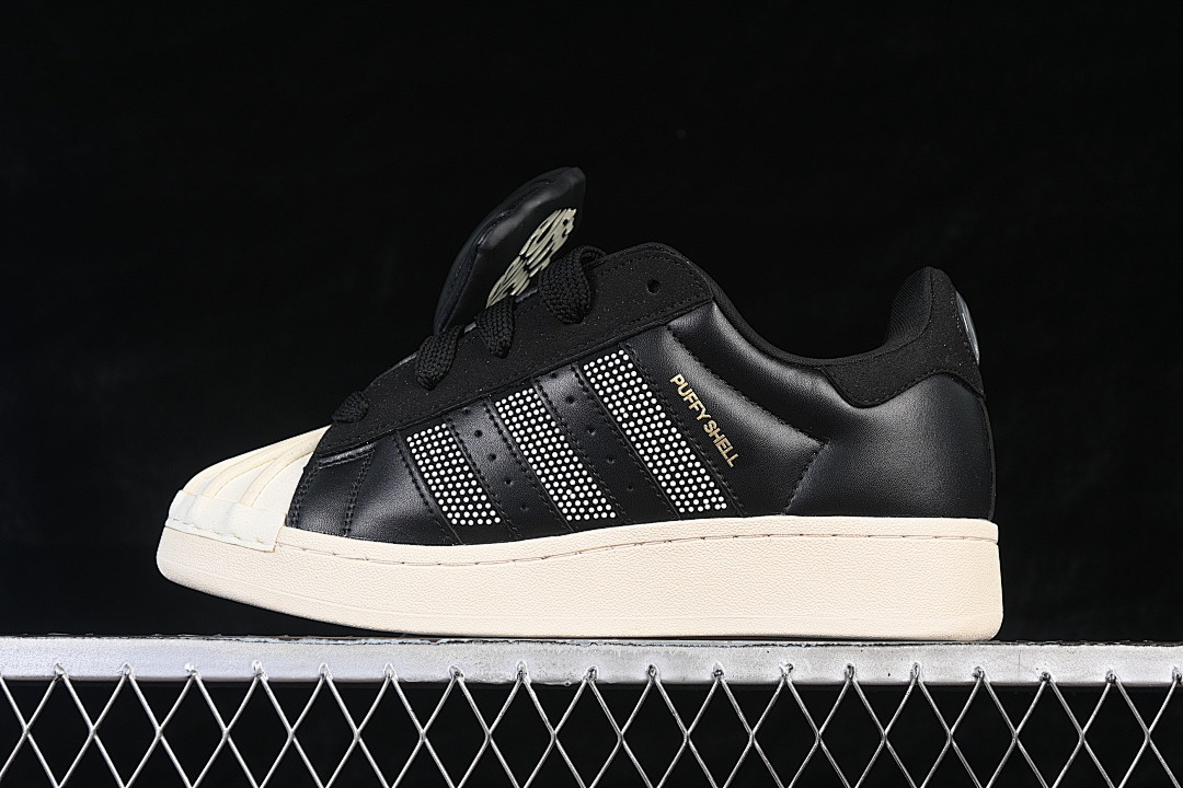 Unbranded [KJ6976]-[ORIGINALS SUPERSTAR PUFFY SHELL CASUAL SHOES BLACK/BEIGE]-[WOMAN:36-39]-[MAN:40-45], photo 1