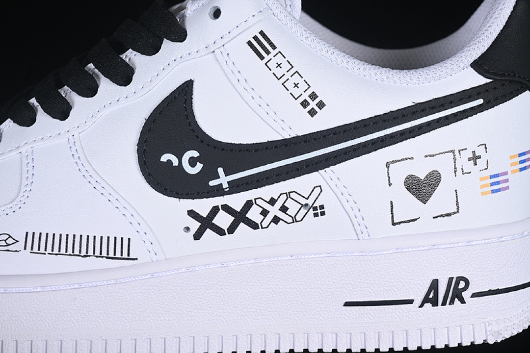 Nike [ZH0316-068]-[AIR FORCE 1 07 LOW WHITE/BLACK/GREY]-[WOMAN:36-39]-[MAN:40-45] - Image 8