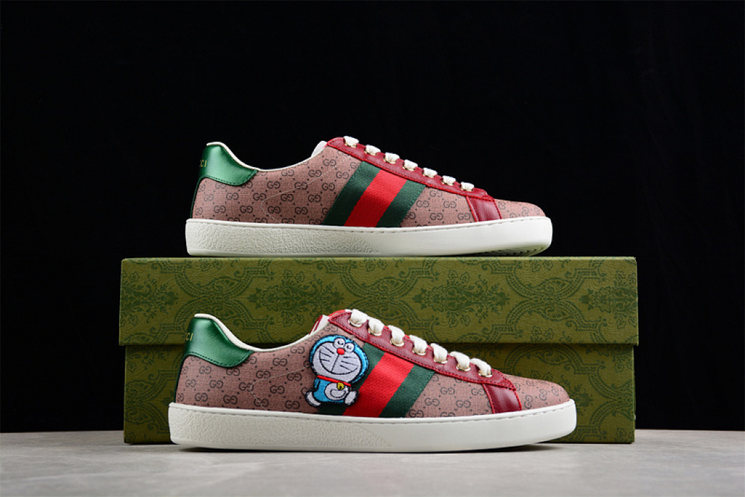 Gucci [GU*CCI ACE LOW CASUAL BOARD SHOES BROWN/RED/GREEN]-[WOMAN:35-44] - Image 15