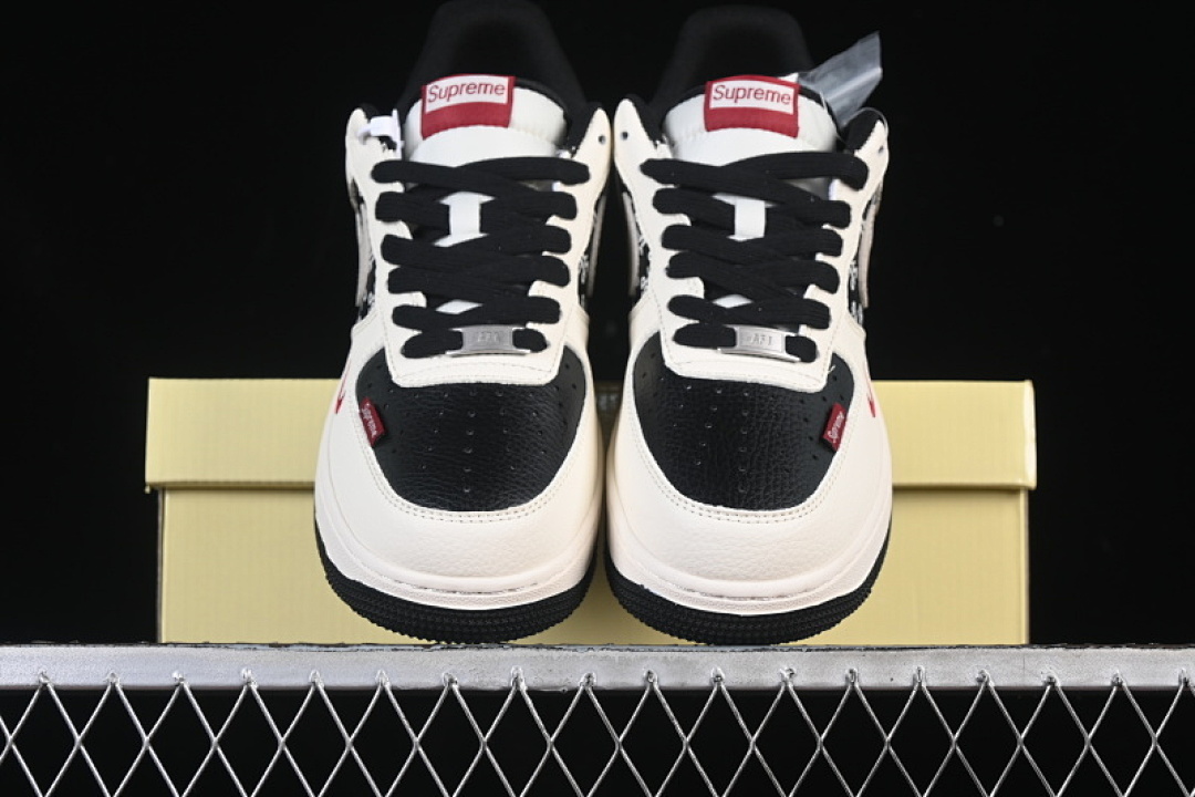 Nike [XD2588-610]-[AIR FORCE 1 07 LOW CASUAL SNEAKERS BLACK/WHITE/RED]-[WOMAN:36-39]-[MAN:40-45] - Image 12