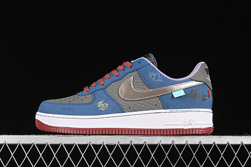 Nike Nike AIR FORCE 1 07 LOW GREY/SILVER/BLUE/RED · BB5353-515, photo 1