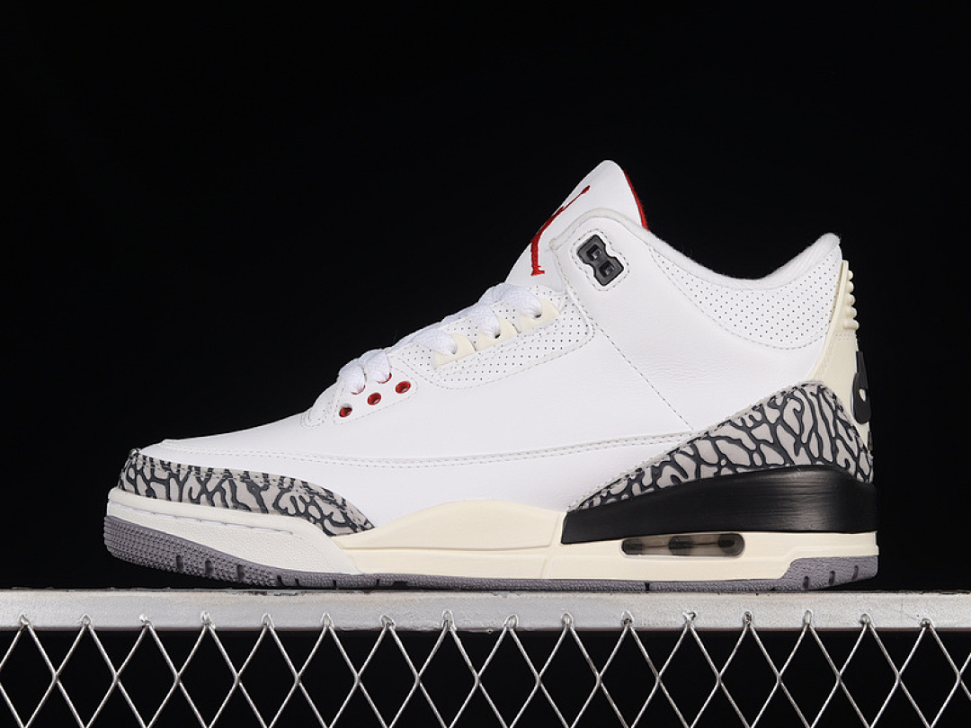 Jordan AIR Jordan 3 RETRO SUMMIT WHITE/FIRE RED/BLACK/CEMENT GREY · DN3707-100, photo 1