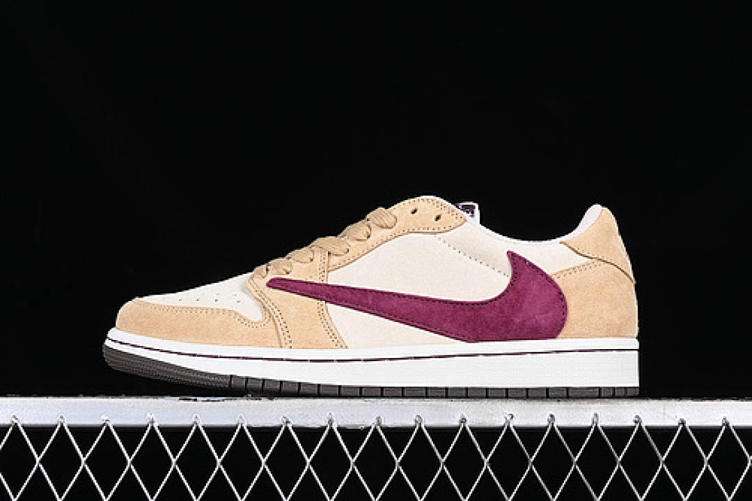 Jordan [DM7866-811]-[TRAVIS SCOTT AIR JORDAN 1 LOW OG WHITE/BROWN/RED]-[WOMAN:36-39]-[MAN:40-47.5], photo 1
