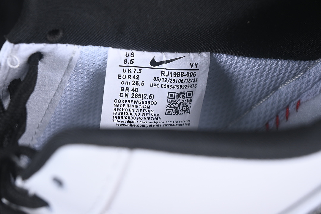 Nike [RJ1988-006]-[AIR FORCE 1 07 LOW CASUAL SNEAKERS GREY/BLACK/WHITE]-[WOMAN:36-39]-[MAN:40-45] - Image 5