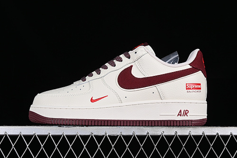 Nike Nike SUPREME AIR FORCE 1 LOW WHITE/RED/BROWN · HD9888-002, photo 1