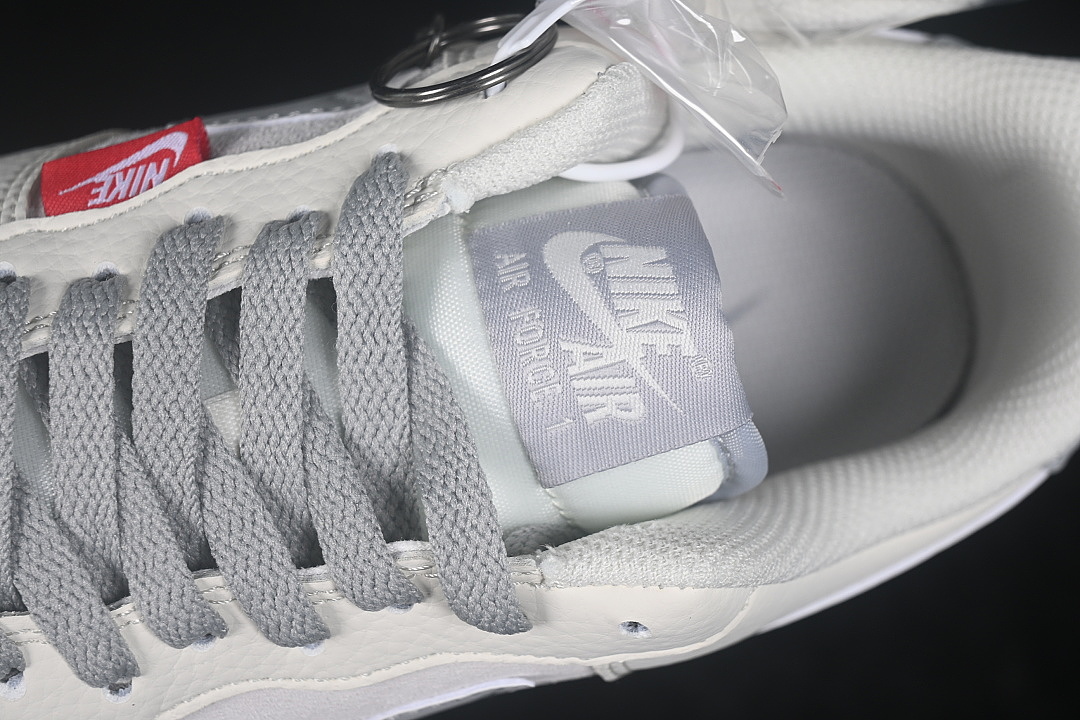 Nike [DD1982-355]-[AIR FORCE 1 07 LOW CASUAL SNEAKERS LIGHT GRAY/WHITE]-[WOMAN:36-39]-[MAN:40-45] - Image 8
