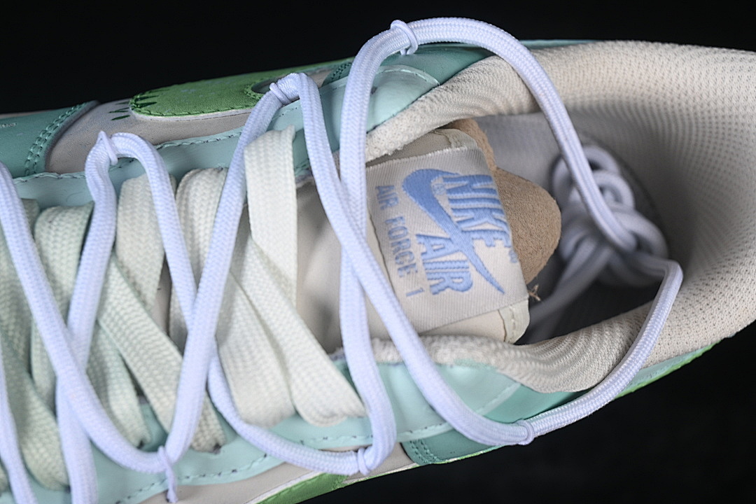 Nike [DB3301-919]-[AIR FORCE 1 07 LOW CASUAL SNEAKERS GREEN/BLUE/WHITE]-[WOMAN:36-39]-[MAN:40-45] - Image 9