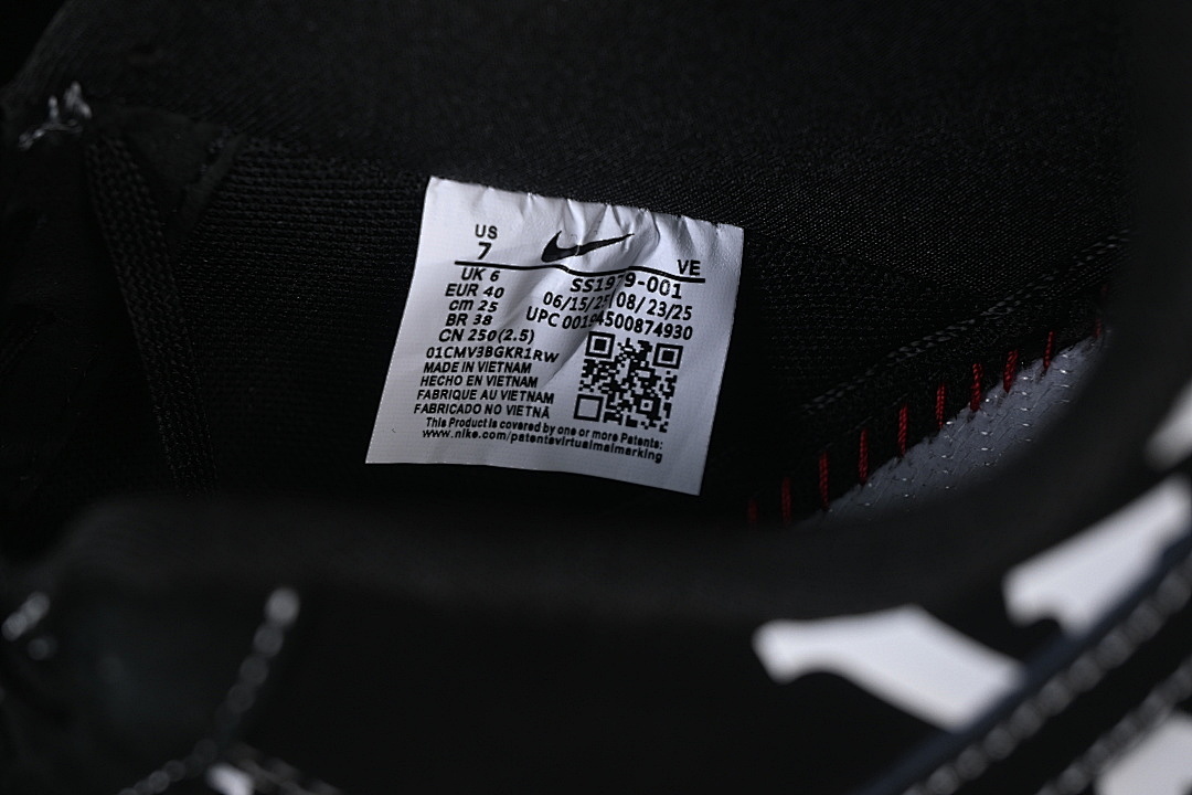 Nike [SS1979-001]-[AIR FORCE 1 07 LOW BLACK/WHITE/BLACK]-[WOMAN:36-39]-[MAN:40-45] - Image 6