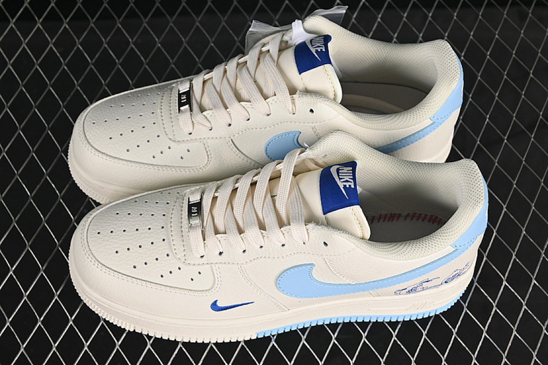 Nike [CS5288-027]-[AIR FORCE 1 07 LOW WHITE/BLUE]-[WOMAN:36-39]-[MAN:40-45] - Image 10