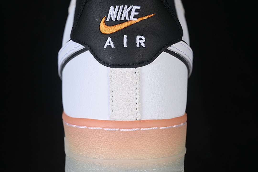 Nike [IQ0228-100]-[AIR FORCE 1 LOW WHITE/BLACK/ORANGE PEEL/WHITE]-[WOMAN:36-39]-[MAN:40-45] - Image 7