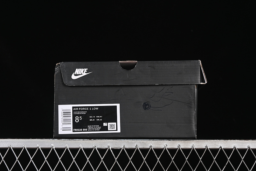 Nike [FR0538-090]-[BA*LEN*CIAGA AIR FORCE 1 07 LOW BLACK/WHITE]-[WOMAN:36-39]-[MAN:40-45] - Image 12
