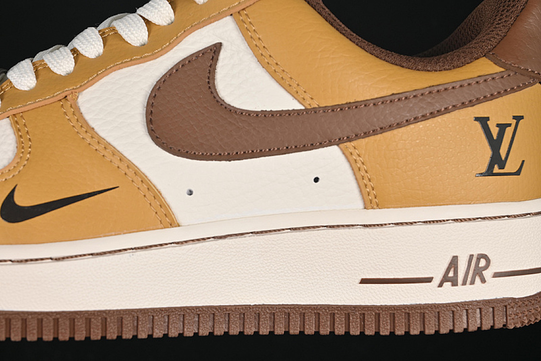 Nike [LW9279-014]-[AIR FORCE 1 07 LOW LV WHITE/BROWN/YELLOW]-[WOMAN:36-39]-[MAN:40-45] - Image 7