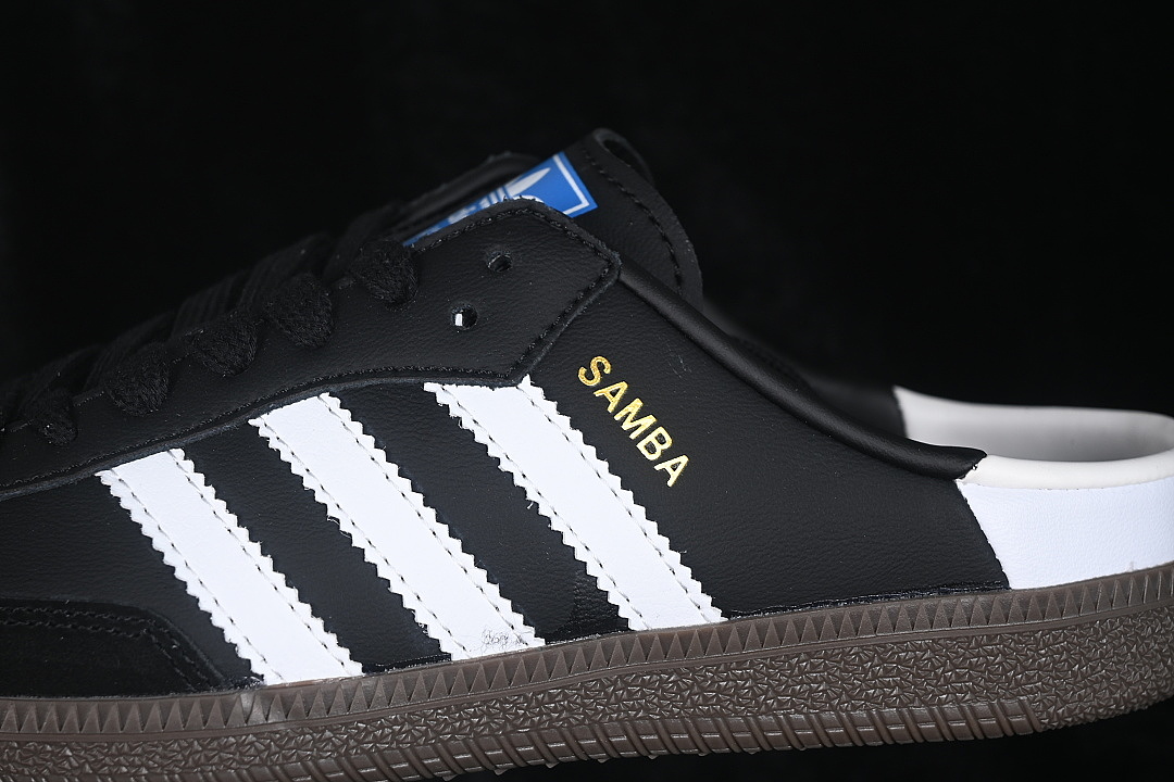 Adidas [LB3815]-[SAMBA OG CLOVER CASUAL HALF DRAG BLACK/WHITE]-[WOMAN:35-39]-[MAN:40-45] - Image 7