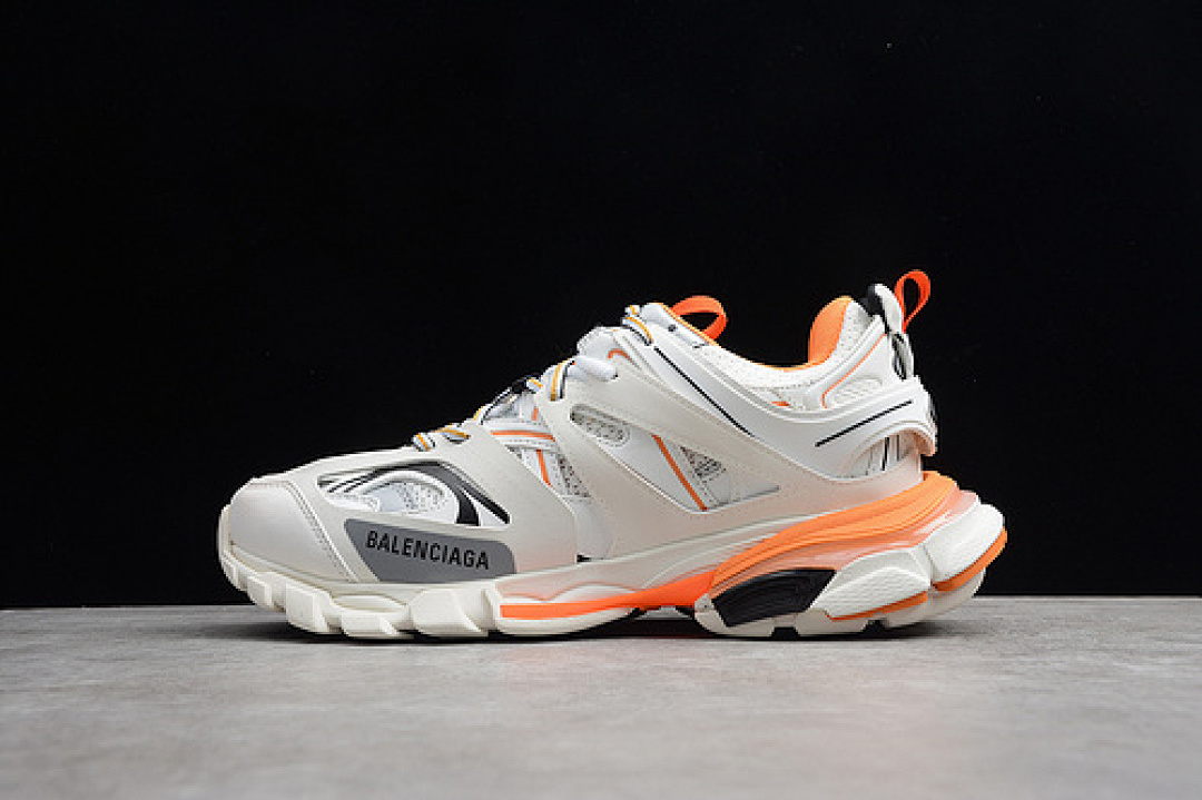 Unbranded [ECBAS8004651]-[3.0 TRIPLE S SNEAKER GOMMA MAILLE ORANGE/BLANC]-[UNISEX:36-45]-[2-260], photo 1