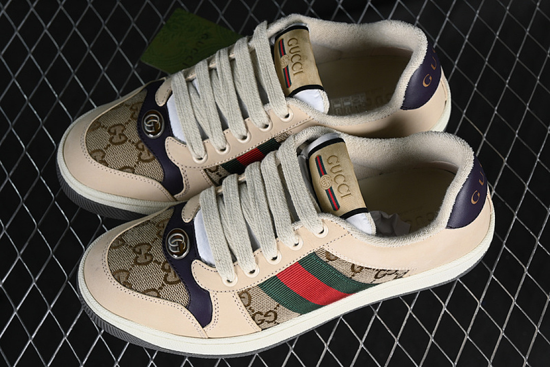 Gucci [9Y9209443]-[GU*CCI DISTRESSED SCREENER SNEAKER RED/GREEN/BROWN/BLACK]-[UNISEX:35-44] - Image 12