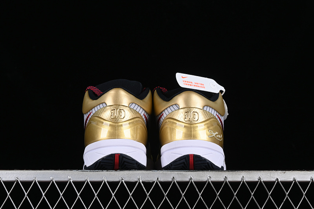 Nike [FQ3544-100]-[UNDEFEATED X ZOOM KOBE IV ZK4 WHITE/DARK OBSIDIAN/VARSITY RED/METALLIC (GOLD]) - Image 15