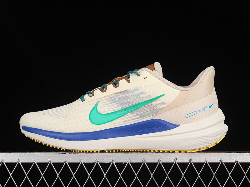 AIR WINFLO 9 PREMIUM COCONUT MILK/SANDDRIFT/RACER BLUE/STADIUM GREEN · DV8997-100, photo 1