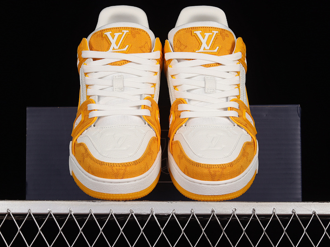 Louis Vuitton [L*V FASHION CATWALK SNEAKERS WHITE/WHITE/YELLOW]-[MAN:38-46] - Image 13