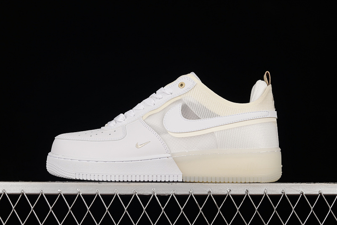 Nike [DH7615-100]-[AIR FORCE 1 REACT WHITE/COCONUT MILK/LIGHT IRON ORE/WHITE]-[MAN:39-46], photo 1